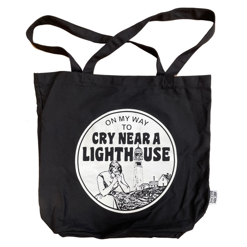 Cry Near A Lighthouse Tote Bag Arcane Bullshit Milk Shop Ottawa
