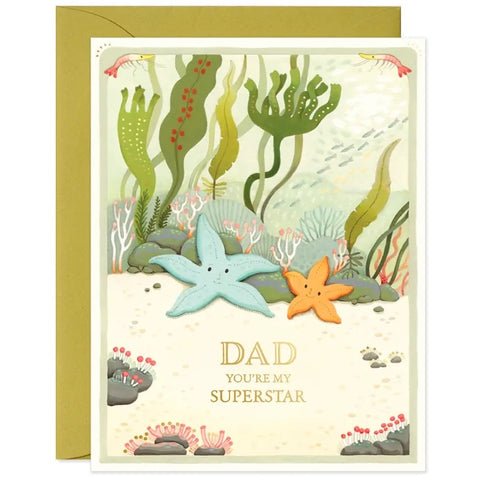 Father's Day Starfish Greeting Card