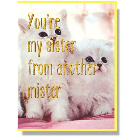 Sister From Another Mister Greeting Card