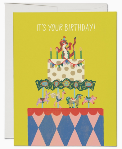 Cake Carousel Greeting Card