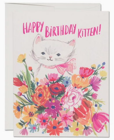 Happy Birthday Kitten Greeting Card