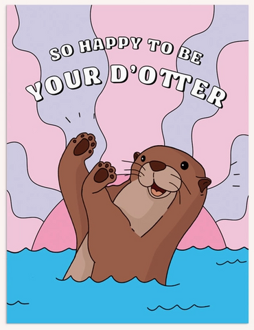 D-Otter Greeting Card