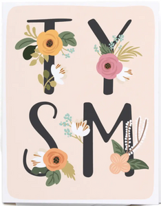 TYSM Flowers Greeting Card