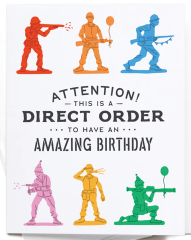 Army Men Birthday Greeting Card