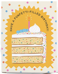 Funfetti-filled Birthday Greeting Card