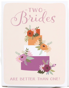 Two Brides Greeting Card