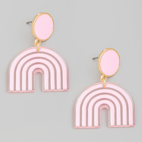 Taya Earrings Pink Combo