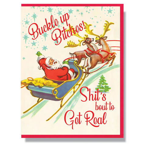Buckle Up Greeting Card