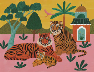 Tiger Family Greeting Card