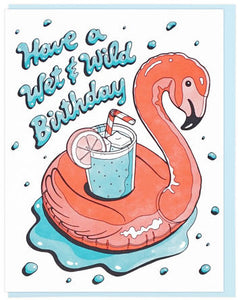 Wet & Wild Birthday - Lucky Horse Press Greeting Card - Ottawa, Canada