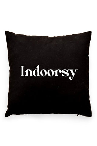 Indoorsy Pillow Cover Black