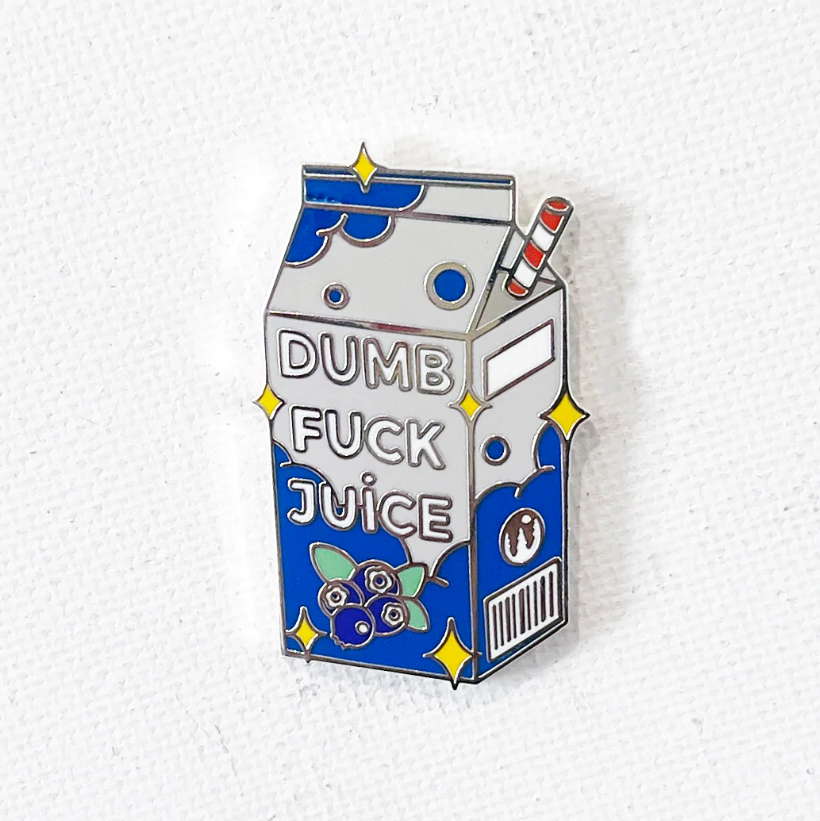Juice Strike Gently Enamel Pins Milk Shop Ottawa, Canada