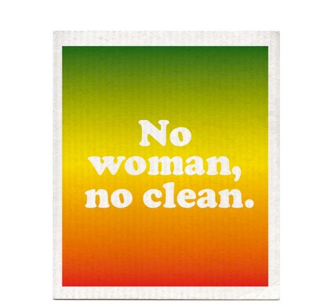 No Woman, No Clean Swedish Dishcloth