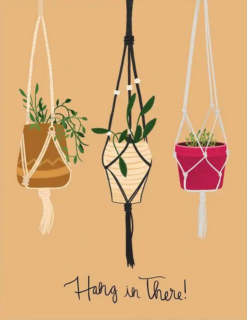 Hang In There Planters Greeting Card