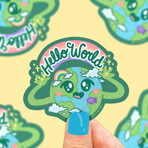 Hello World Sticker