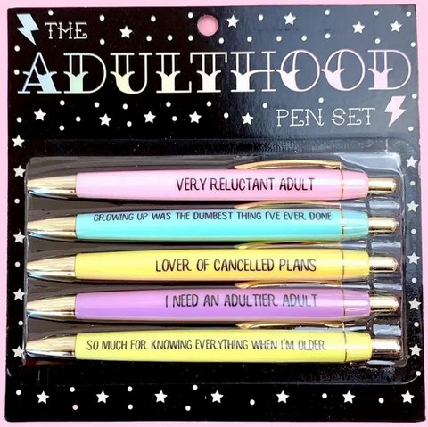Adulthood Pen Set