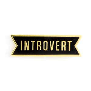 Introvert Enamel Pin