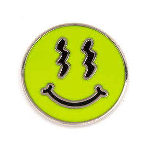 Trippy Smiley Enamel Pin