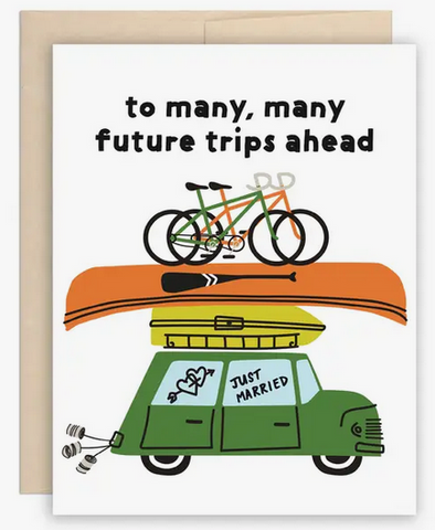 Many Future Trips Greeting Card