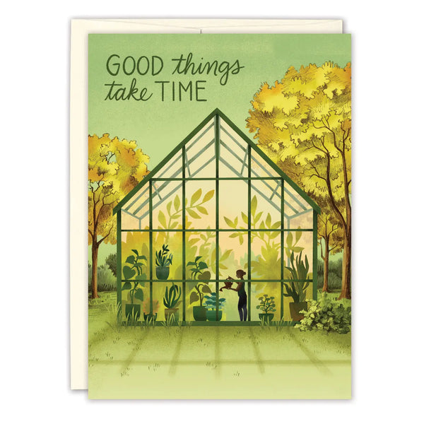 Greenhouse Encouragement Greeting Card