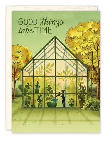 Greenhouse Encouragement Greeting Card