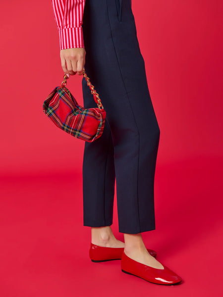Scottie Top Handle Bag in Red