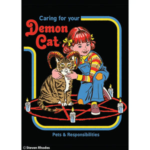 Caring For Your Demon Cat Magnet