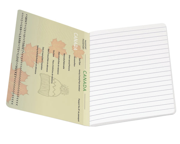 Canadian Passport Notebook