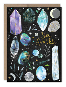 Sparkly Gems Greeting Card