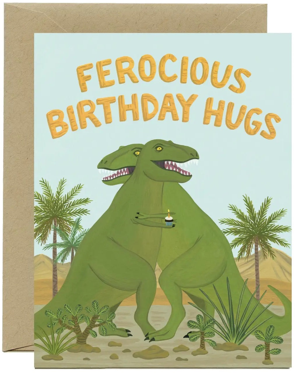 T-Rex Birthday Greeting Card
