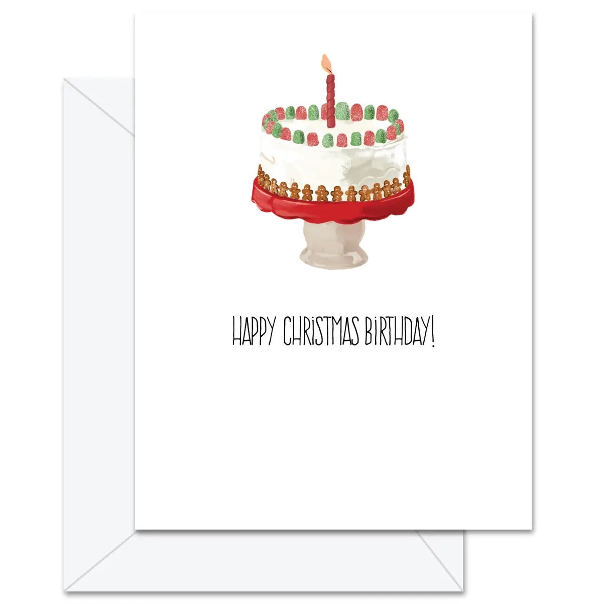 Happy Christmas Birthday Greeting Card