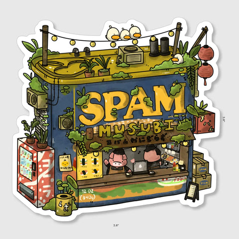 Spam Can Musubi Sticker