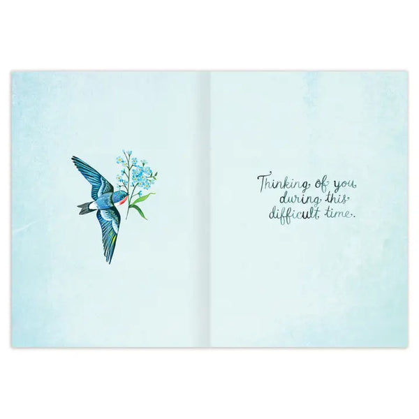 Swallows Sympathy Greeting Card