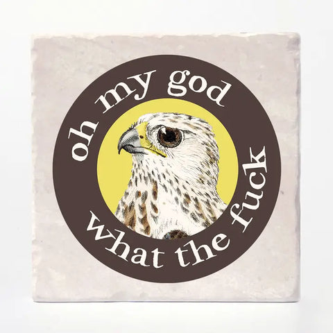 OMG WTF Tile Coaster