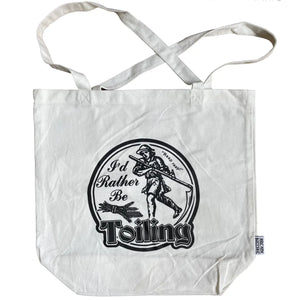 Toiling Tote Bag