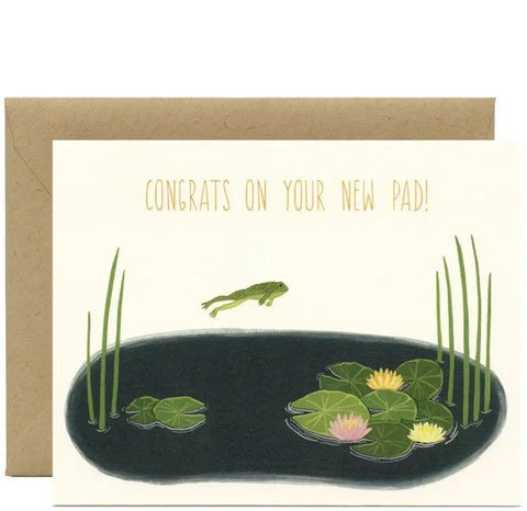 New Pad Frog Greeting Card