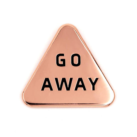 Go Away Enamel Pin