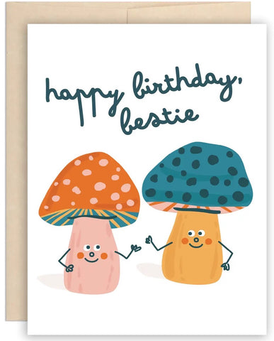 Mushroom Besties Greeting Card