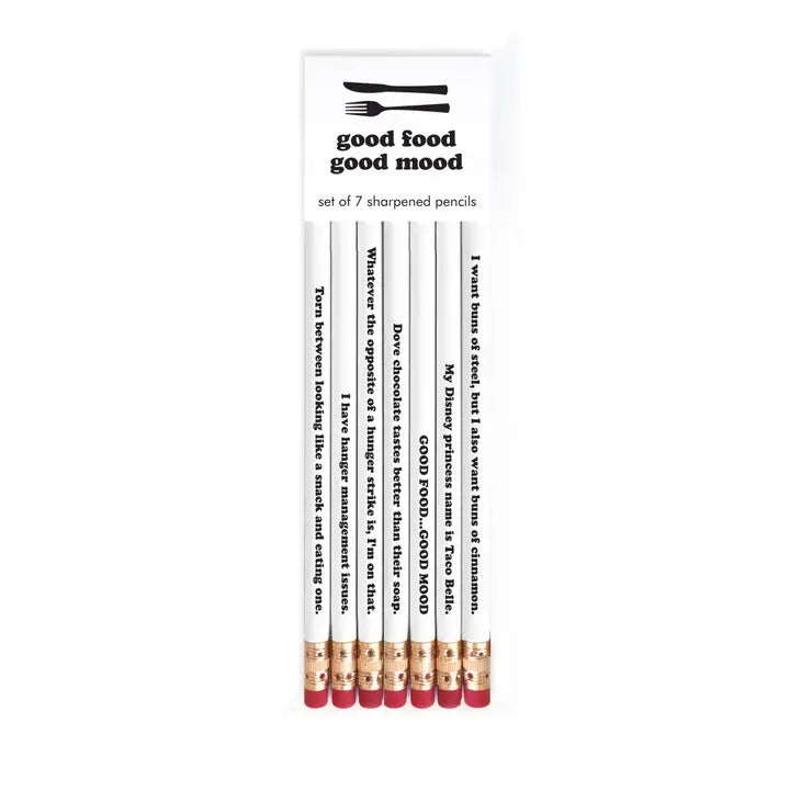 Good Food Good Mood Pencil Set