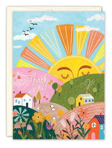 Sun Thank You Greeting Card