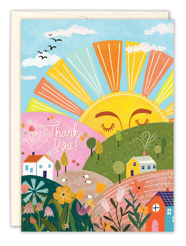 Sun Thank You Greeting Card