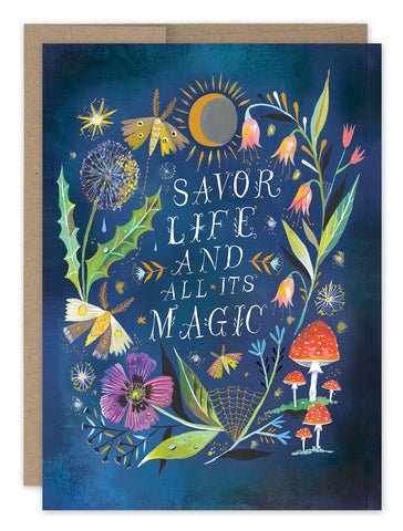 Savor Life Greeting Card