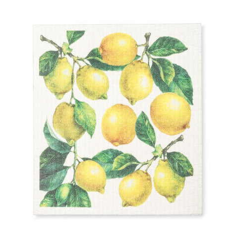 Lemons & Leaves Dishcloth