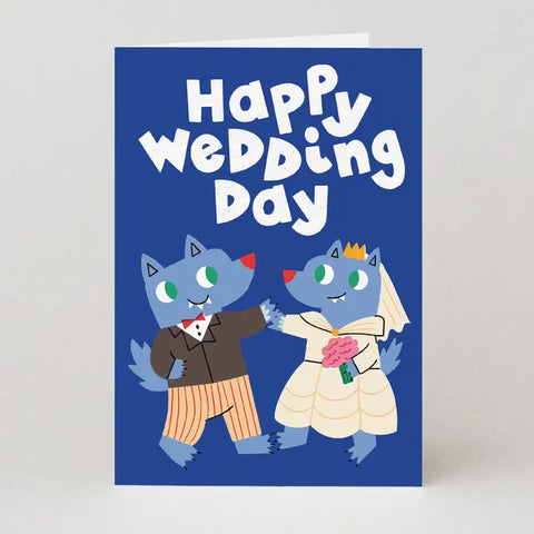 Wolves Wedding Greeting Card