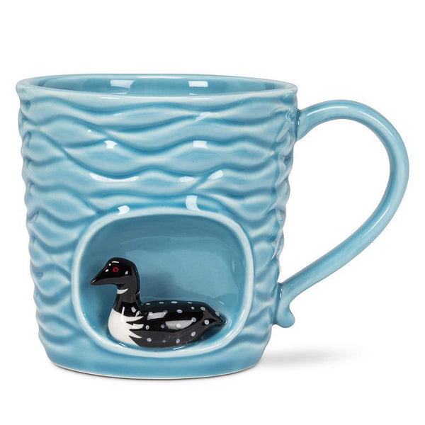 Wavy Mug with Loon