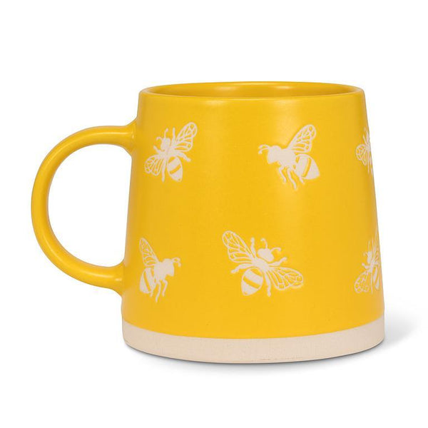Wide Base Mug with Bees