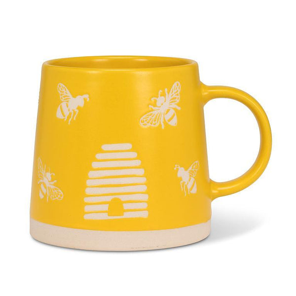 Wide Base Mug with Bees
