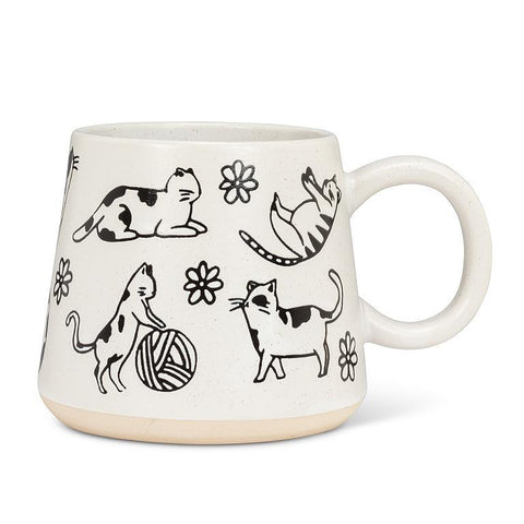 Oversized Mug with Cats