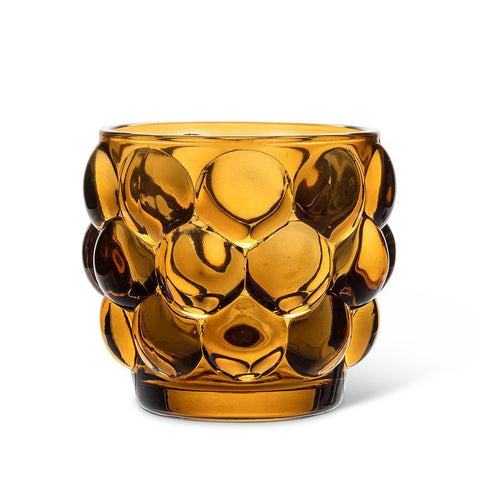 Small Bubble Votive Amber