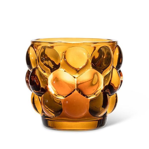 Small Bubble Votive Amber